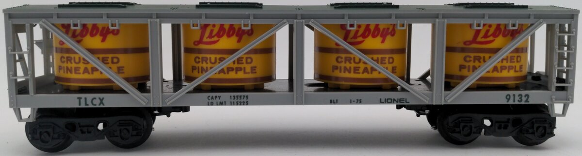 Lionel 6-9132 O Gauge Libbys Crushed Pineapple Vat Car LN