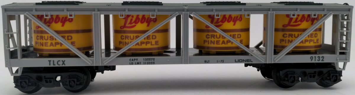 Lionel 6-9132 O Gauge Libbys Crushed Pineapple Vat Car LN