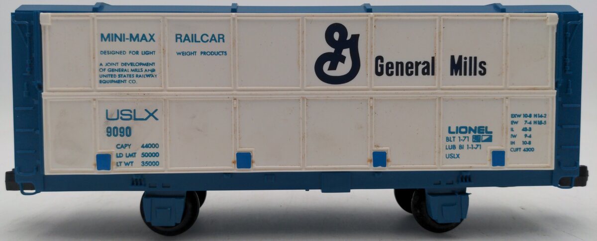 Lionel 6-9090 O Gauge General Mills Boxcar #9090 VG