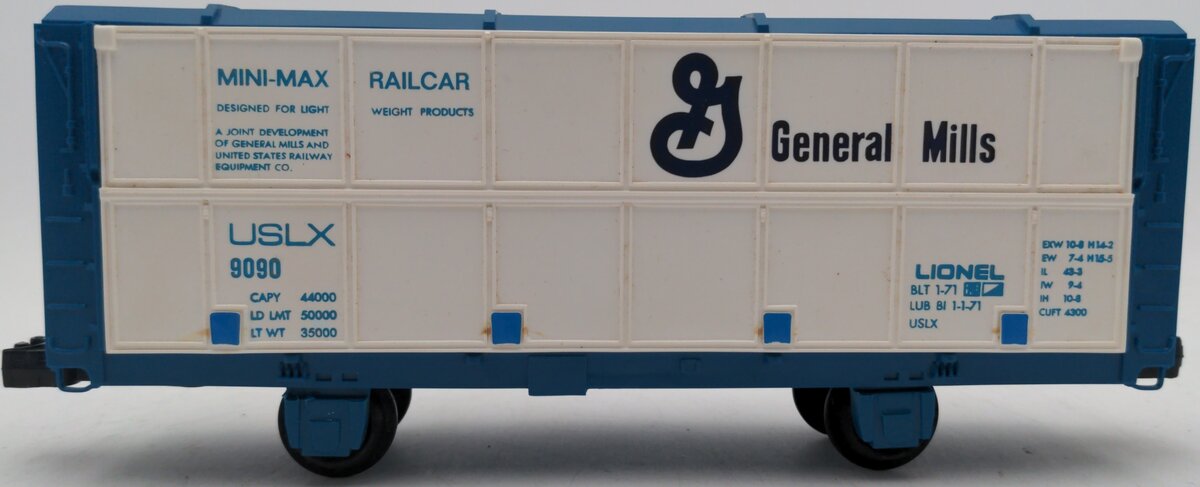 Lionel 6-9090 O Gauge General Mills Boxcar #9090 VG