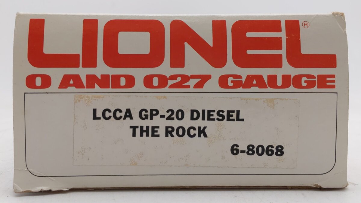 Lionel 6-8068 O Gauge LCCA Rock Island GP-20 Diesel Locomotive #1980 VG/Box