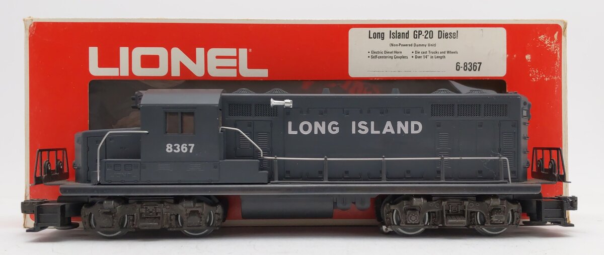Lionel 6-8367 O Gauge Long Island GP20 Non-Powered Diesel Locomotive VG/Box