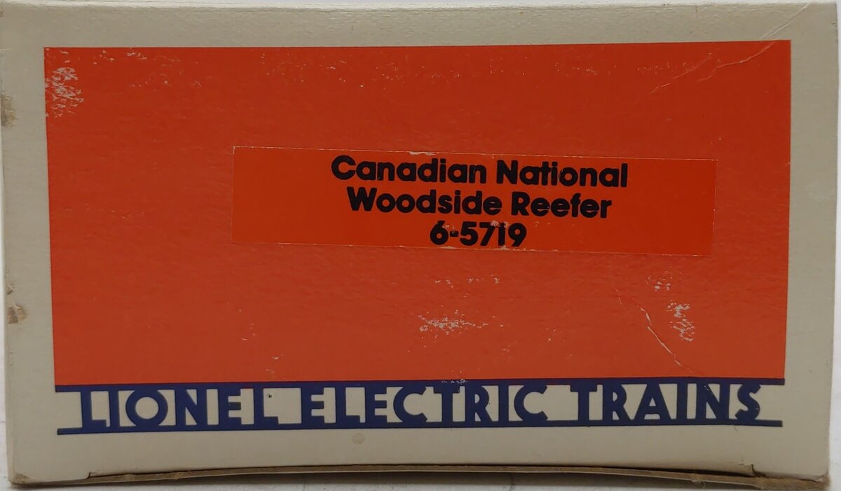 Lionel 6-5719 O Gauge Canadian National Woodside Reefer Car #5719 LN/Box