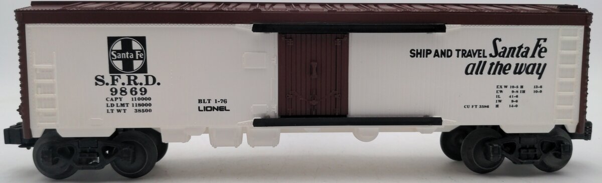 Lionel 6-9869 O Gauge Santa Fe Reefer Car LN/Box