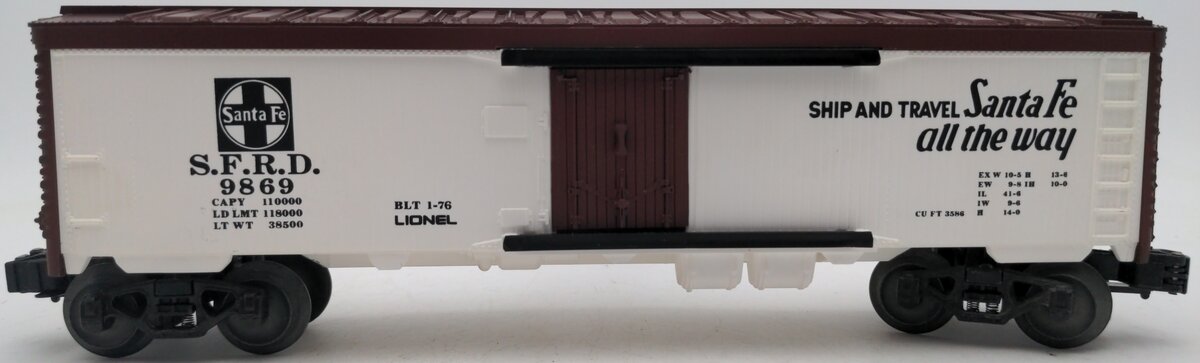 Lionel 6-9869 O Gauge Santa Fe Reefer Car LN/Box