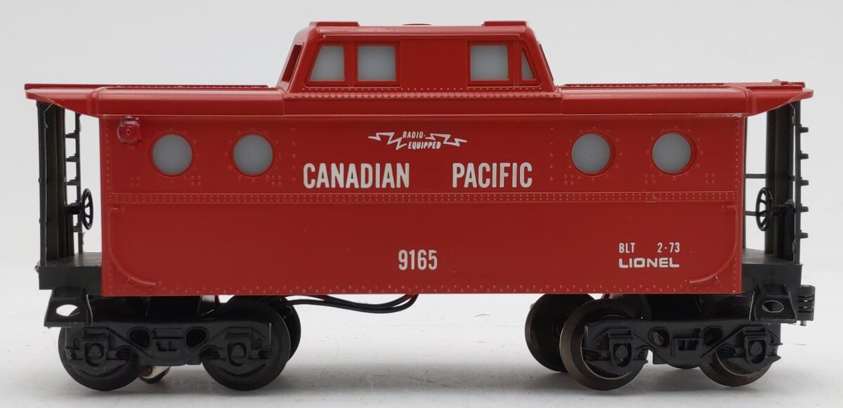 Lionel 6-9165 O Gauge Canadian Pacific N5C Porthole Lighted Caboose VG/Box