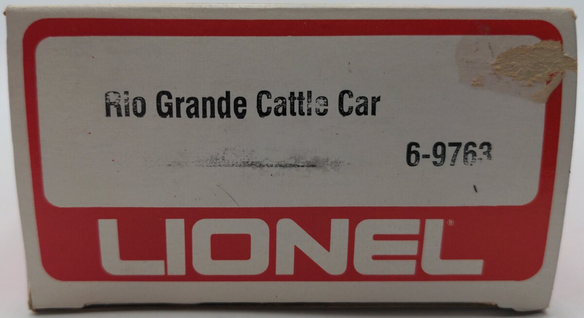Lionel 6-9763 O Gauge Rio Grande Cattle Car #9763 LN/Box