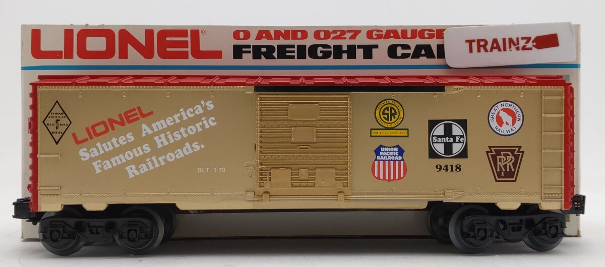 Lionel 6-9418 O Gauge Famous American Railroads Commemorative Boxcar EX/Box