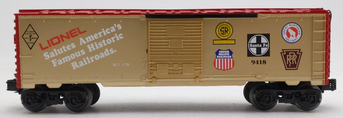 Lionel 6-9418 O Gauge Famous American Railroads Commemorative Boxcar EX/Box