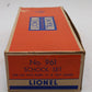 Lionel O Gauge School Set Box Only #961 VG/Box
