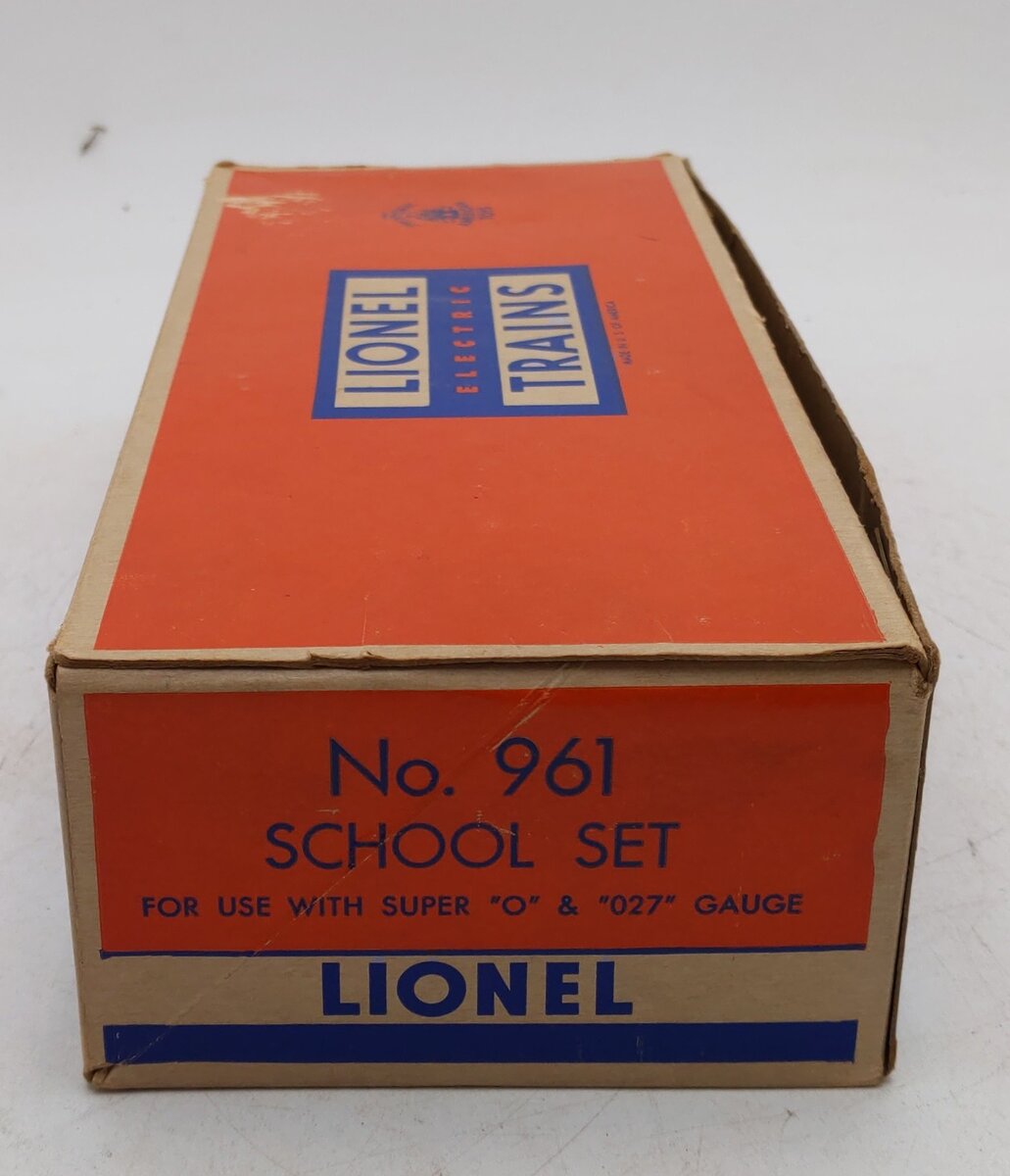 Lionel O Gauge School Set Box Only #961 VG/Box