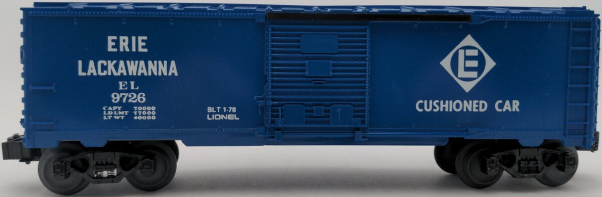 Lionel 6-9726 O Gauge Erie Lackawanna Box Car EX/Box