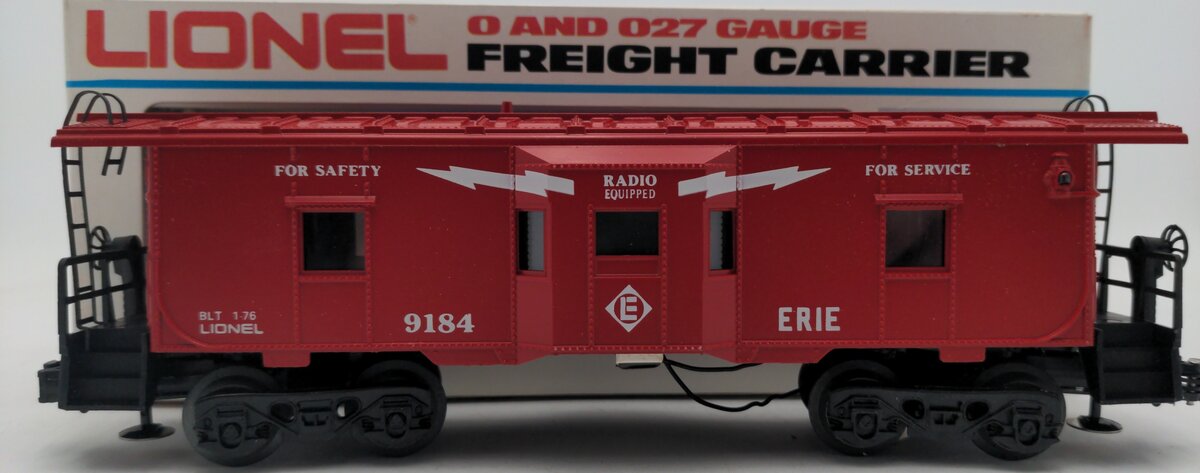 Lionel 6-9184 O Gauge Erie Bay Window Illuminated Caboose #9184 EX/Box