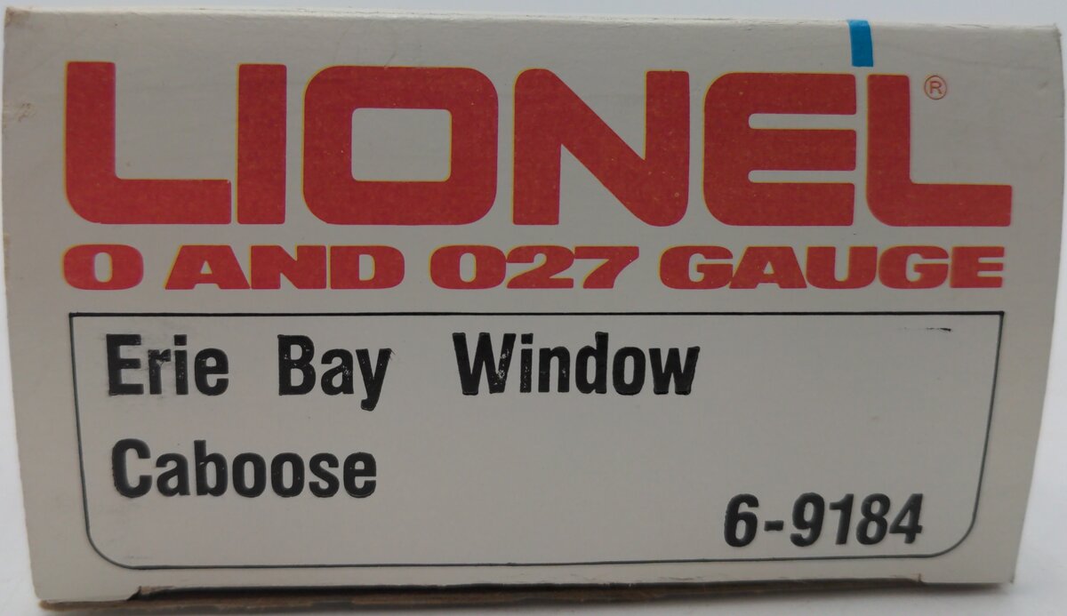 Lionel 6-9184 O Gauge Erie Bay Window Illuminated Caboose #9184 EX/Box