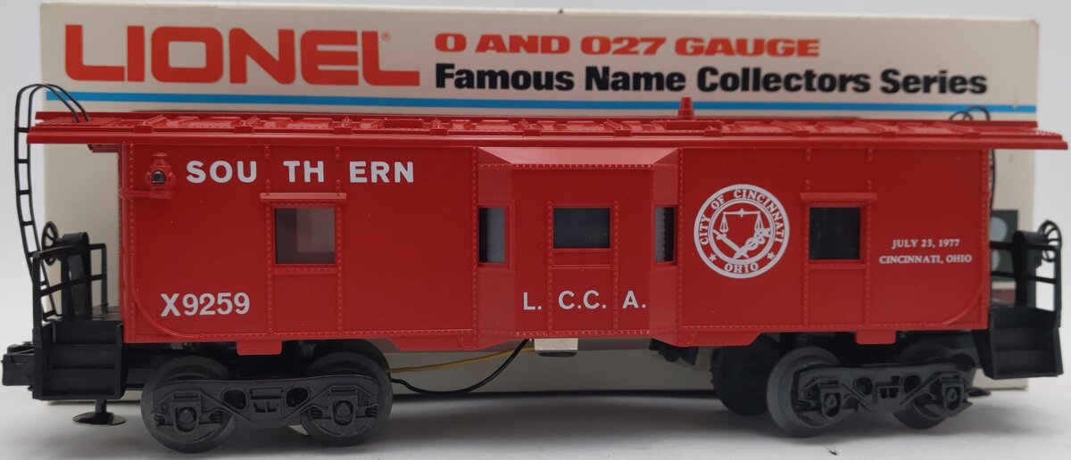 Lionel X9259 O Gauge LCCA Southern Railway "City of Cincinnati" Caboose LN/Box