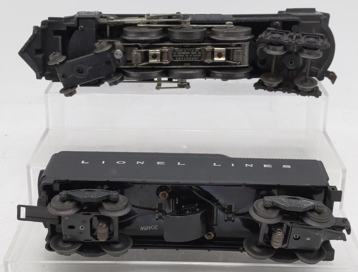 Lionel 665 Vintage O 4-6-4 Steam Locomotive w/2046W Tender VG