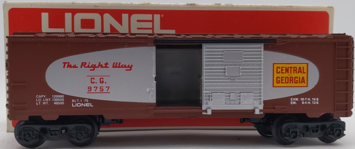 Lionel 6-9757 O Gauge Central of Georgia Boxcar EX/Box
