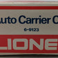 Lionel 6-9123 O Gauge Chesapeake and Ohio 3-Tier Auto Carrier Car EX/Box