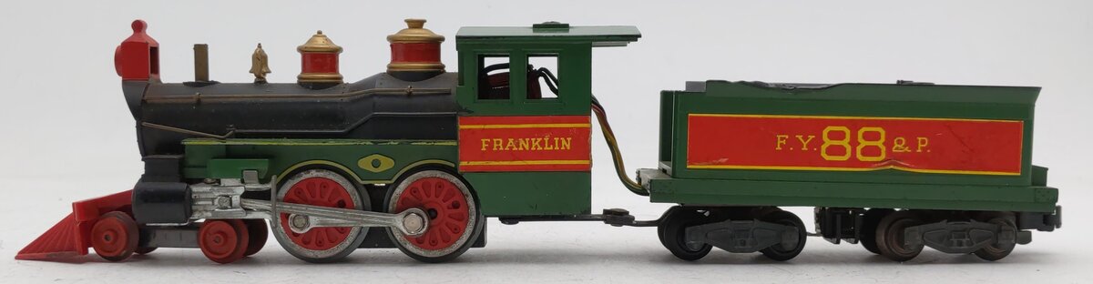 American Flyer 21088 Vintage S FY&P 4-4-0 Franklin Steam Locomotive & Tender #88 VG