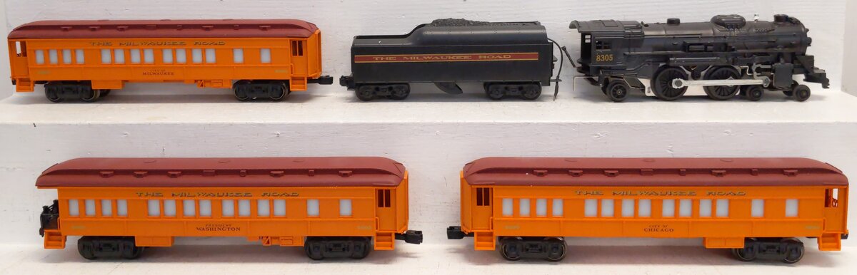 Lionel 6-1387 O Gauge Milwaukee Road Passenger Train Set EX/Box