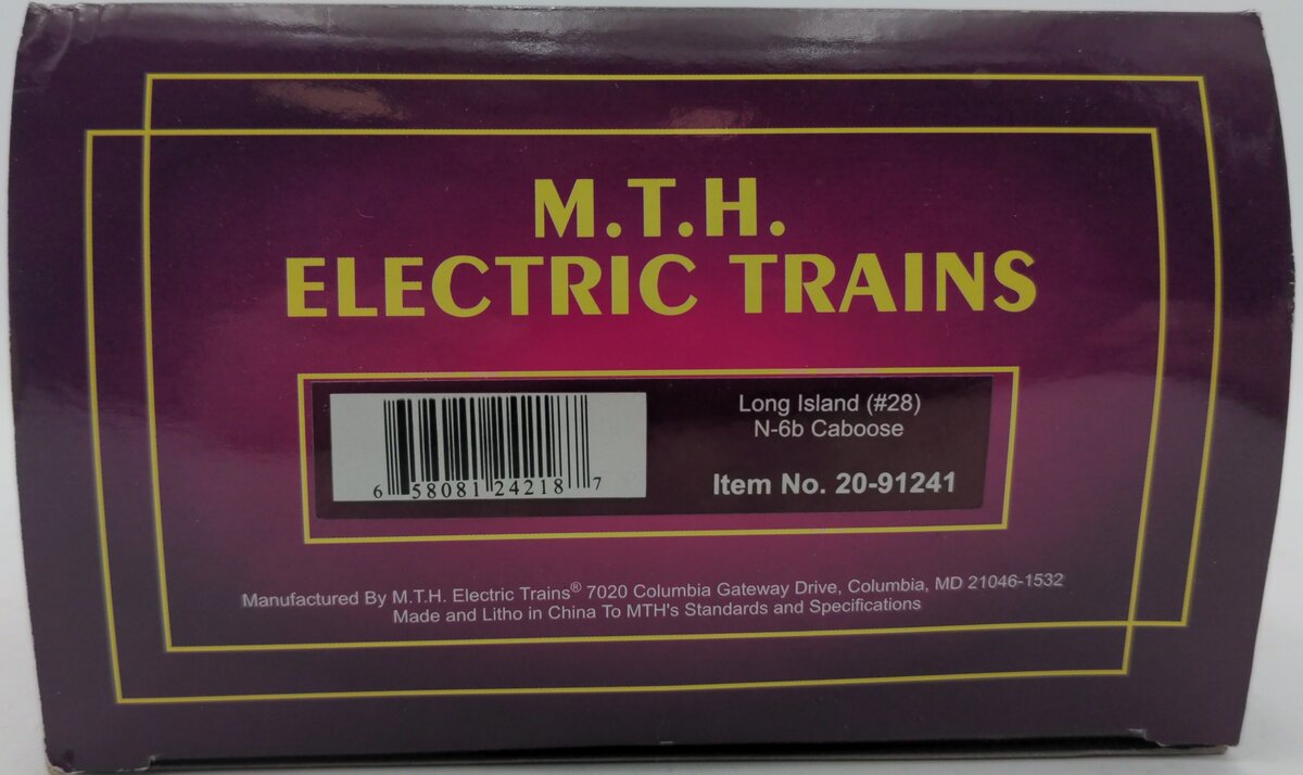MTH 20-91241 Long Island N-6b Caboose #28 LN/Box