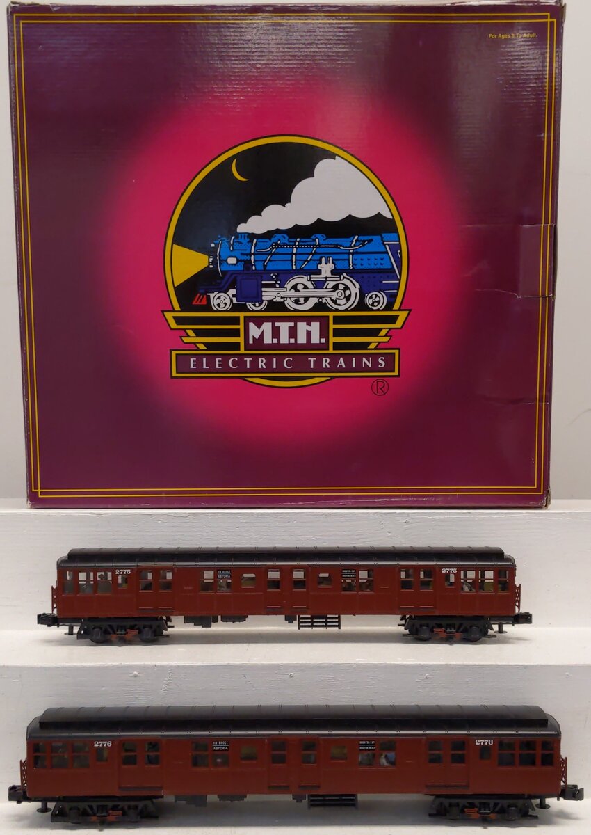 MTH 20-2675-1 O Gauge BMT 2500 Series Non Powered Subway Set (Set of 2) LN/Box