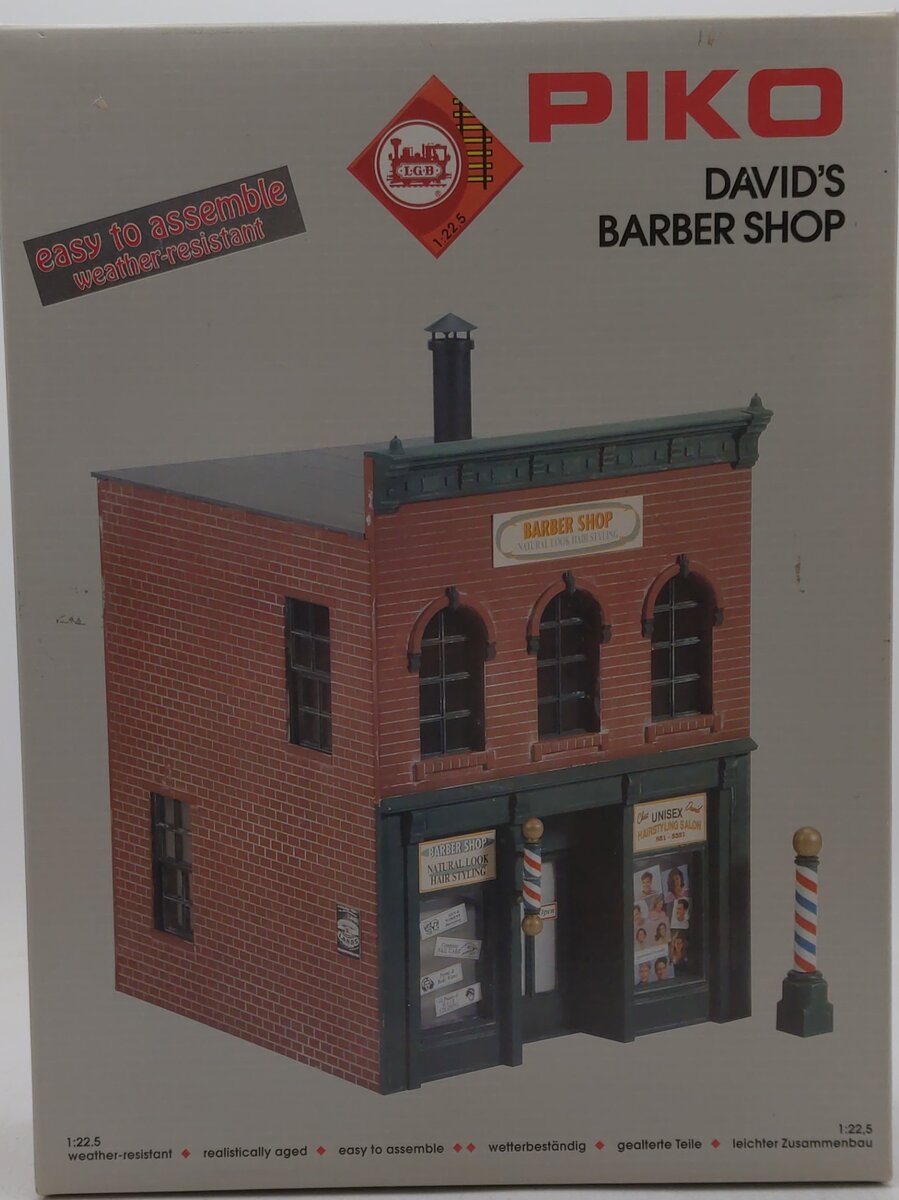 Piko 62219 G David's Barber Shop Building Kit NIB