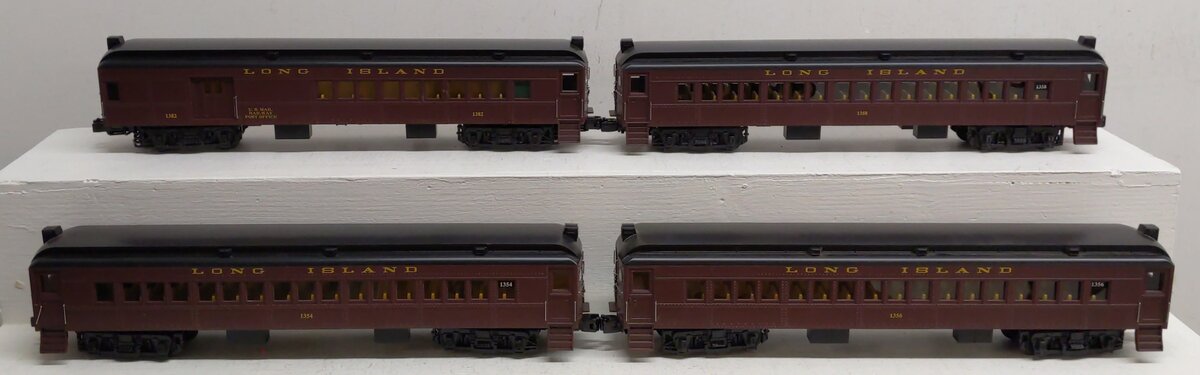 MTH 30-2648-1 O Long Island RR MU Passenger Set w/Proto-Sound 2.0 (Set of 4) LN