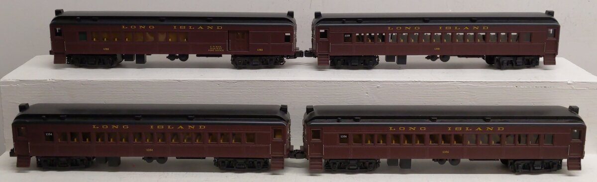 MTH 30-2648-1 O Long Island RR MU Passenger Set w/Proto-Sound 2.0 (Set of 4) LN