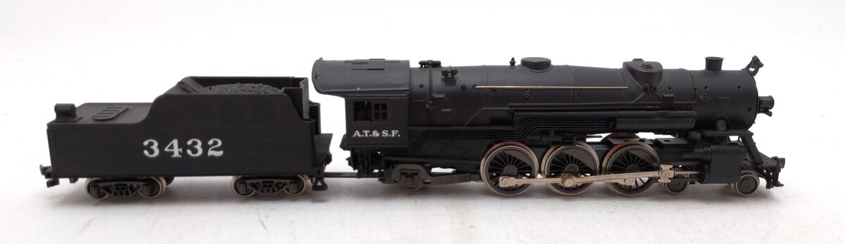 AHM 5088-B HO A.T.&S.F. 4-6-2 Light Pacific Steam Locomotive w/Tender #3432 EX