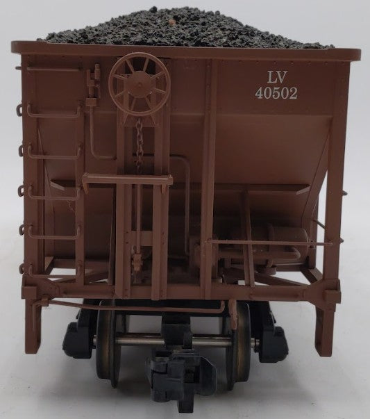 USA Trains R14020 Lehigh Valley 70-Ton 3-Bay Coal Hopper #40502 with Coal Load EX/Box