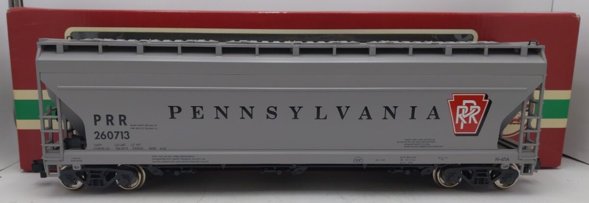 LGB 41823 G Gauge PRR Center Flow Hopper Car #260713 (Metal Wheels) EX/Box