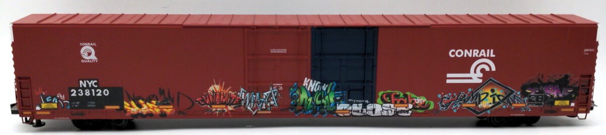 Lionel 2226400 O 86' 4-Door Hi-Cube Boxcar CR/graffiti #238120 EX/Box