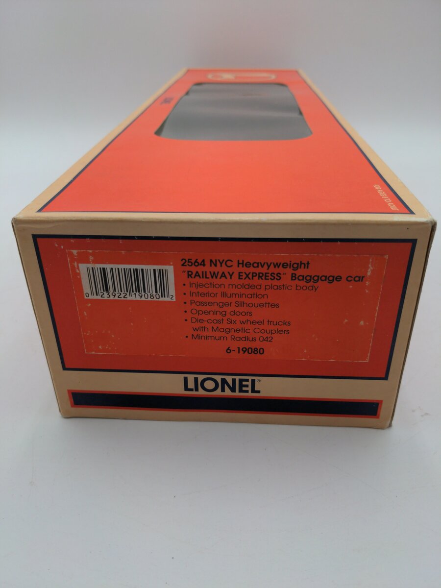 Lionel 6-19080 O New York Central Railway Express Agency Baggage Car #2564 LN/Box