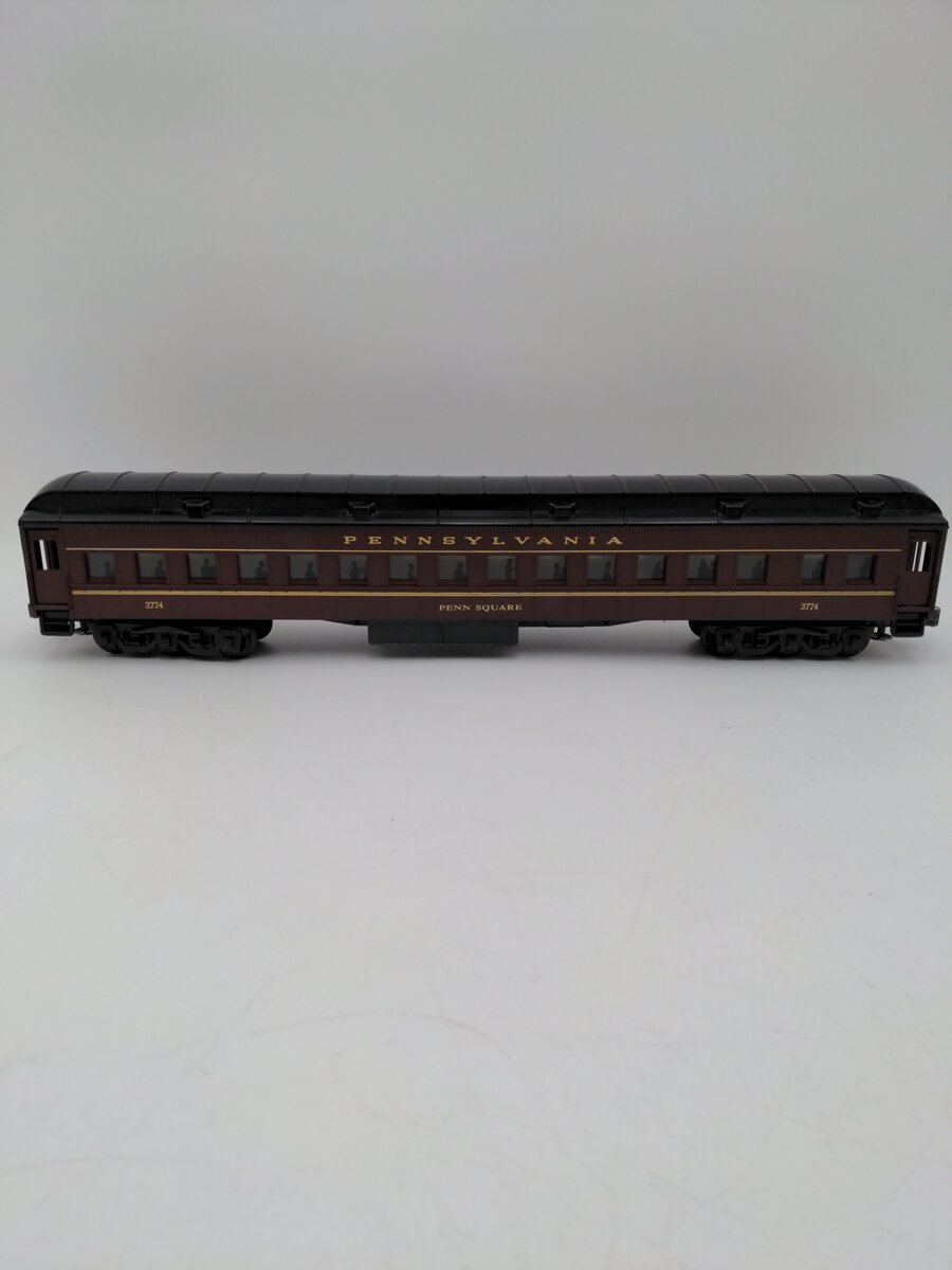 K-Line K-3774 O Gauge Pennsylvania "Penn Square" 18" Heavyweight Coach Car #3774 EX/Box