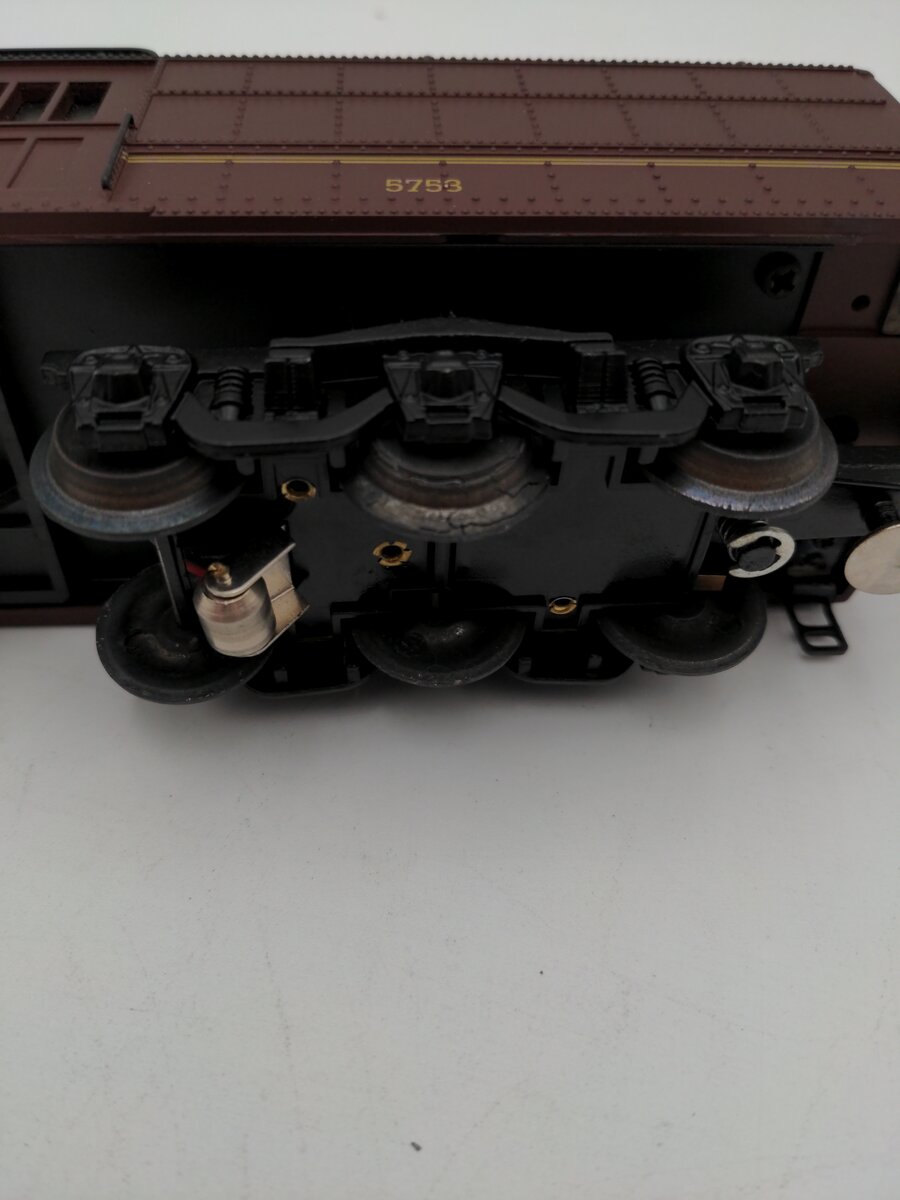 K-Line K-5753 O Gauge Pennsylvania "REA" 18" Heavyweight Baggage Car #5753 VG/Box