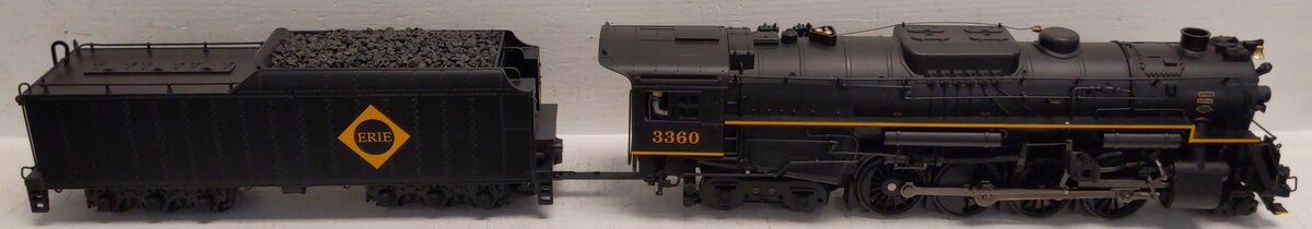 MTH 20-3065-1 O Gauge Erie Berkshire Steam Locomotive & Tender w/PS2 #3360 EX/Box