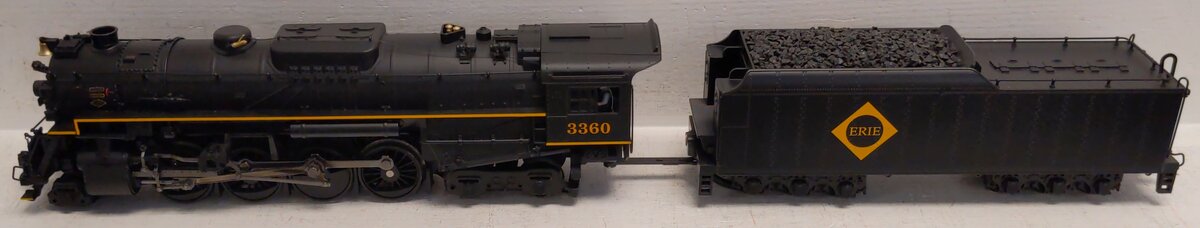 MTH 20-3065-1 O Gauge Erie Berkshire Steam Locomotive & Tender w/PS2 #3360 EX/Box