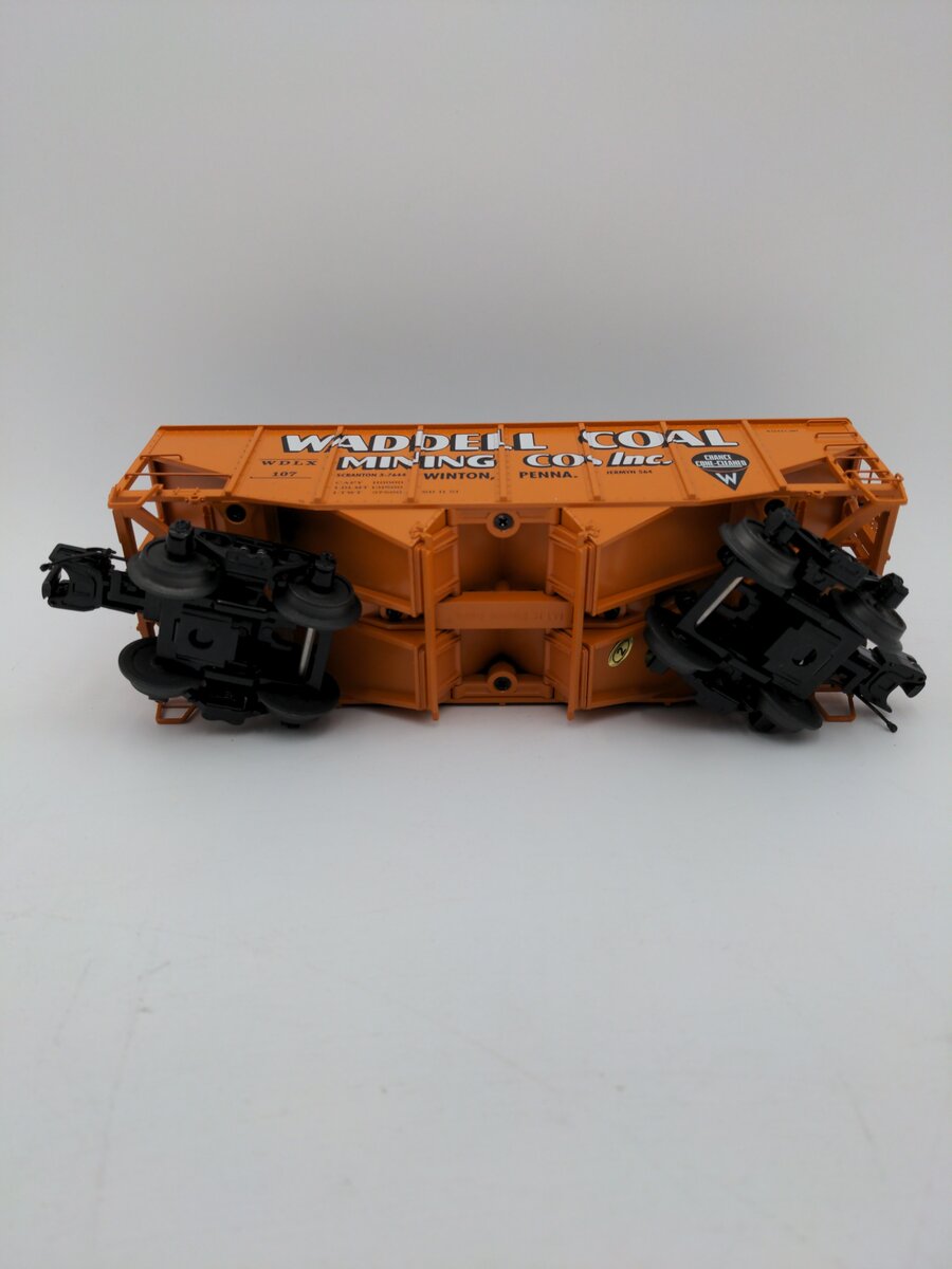 MTH 20-97200 O Waddell Coal MTHRRC 2007 Fish Belly Hopper Car w/Load #107 EX/Box