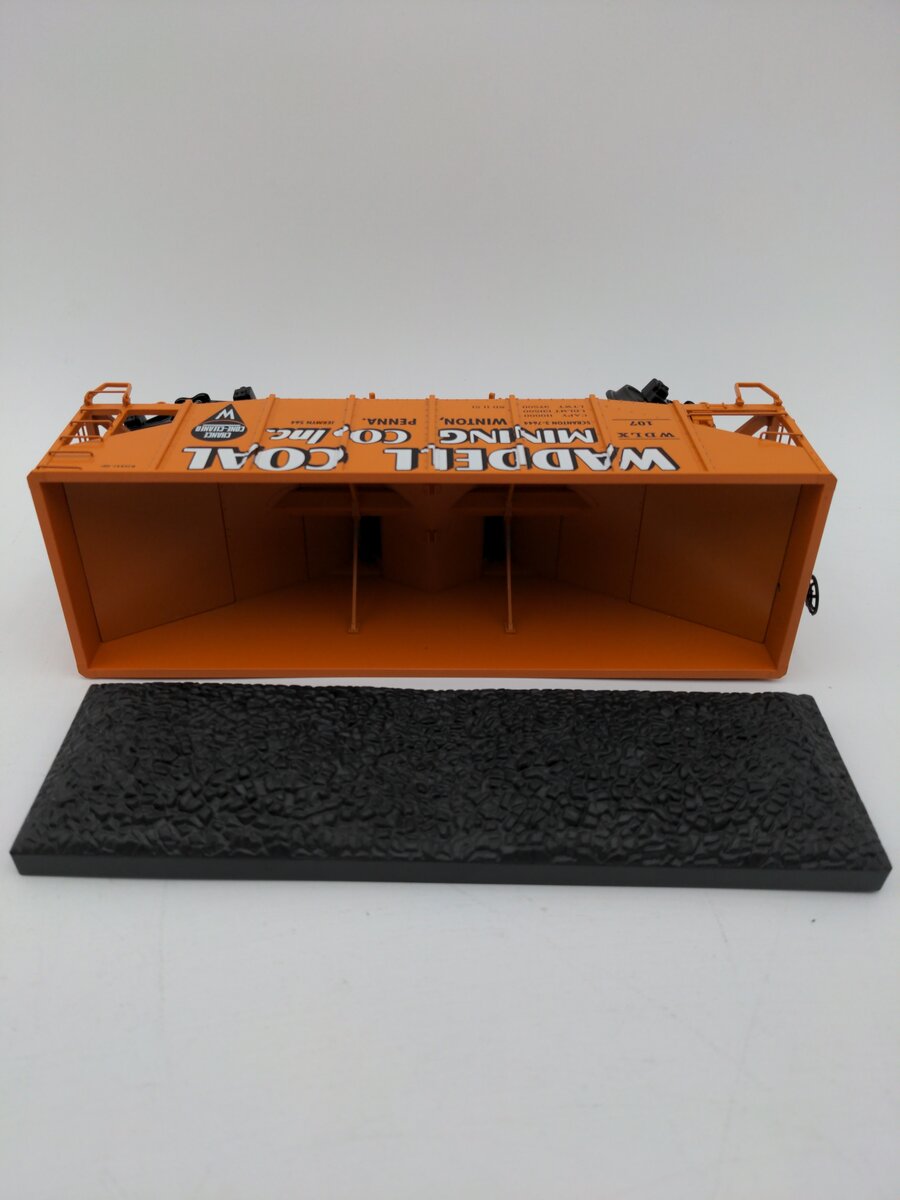 MTH 20-97200 O Waddell Coal MTHRRC 2007 Fish Belly Hopper Car w/Load #107 EX/Box