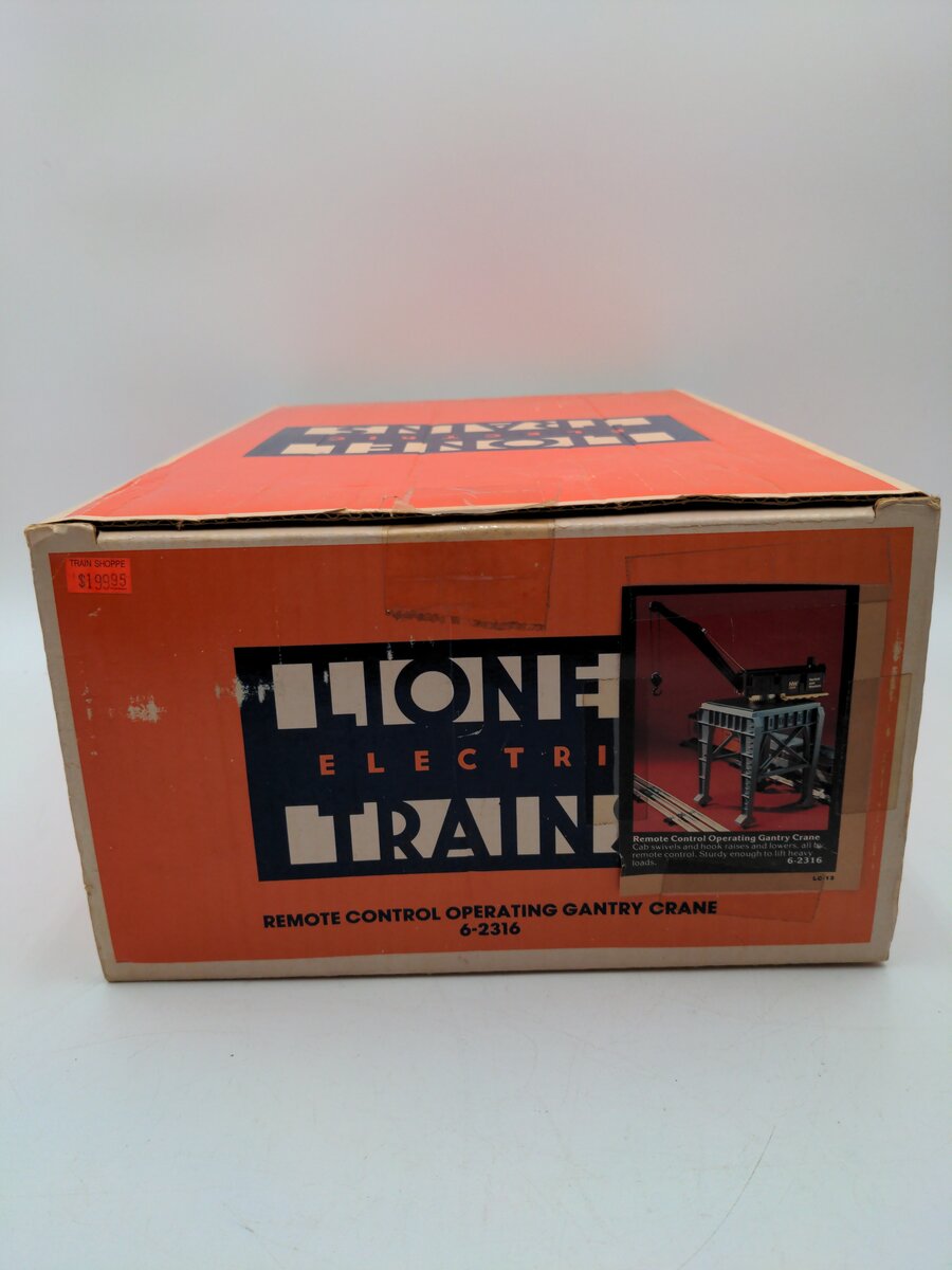 Lionel 6-2316 O Norfolk & Western Operating Gantry Crane VG/Box