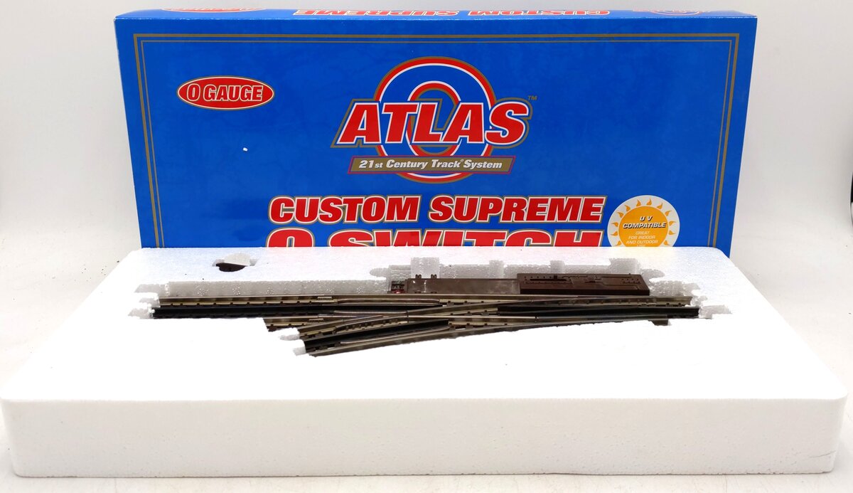 Atlas 6070 O54 Nickel Silver Left Hand Remote Switch Turnout EX/Box