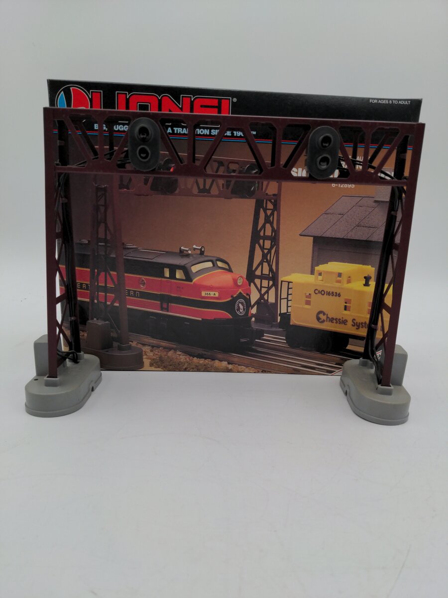 Lionel 6-12895 O Gauge Operating Dual Signal Bridge VG/Box