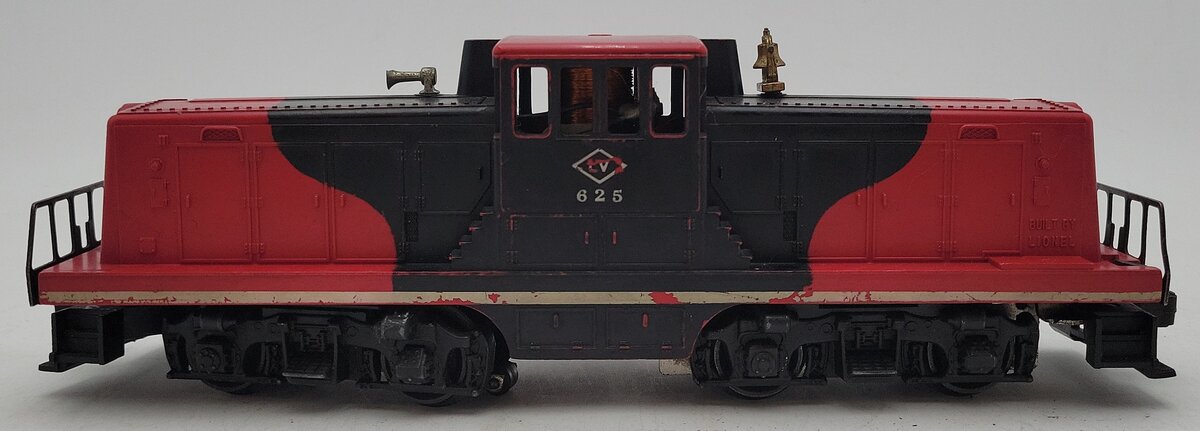 Lionel 625 Vintage O Lehigh Valley Red & Black 44 Ton Diesel Switcher VG