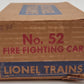 Lionel 52 Vintage O Motorized Fire Car VG/Box