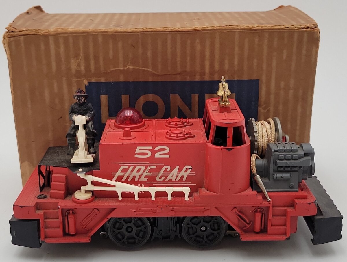Lionel 52 Vintage O Motorized Fire Car VG/Box