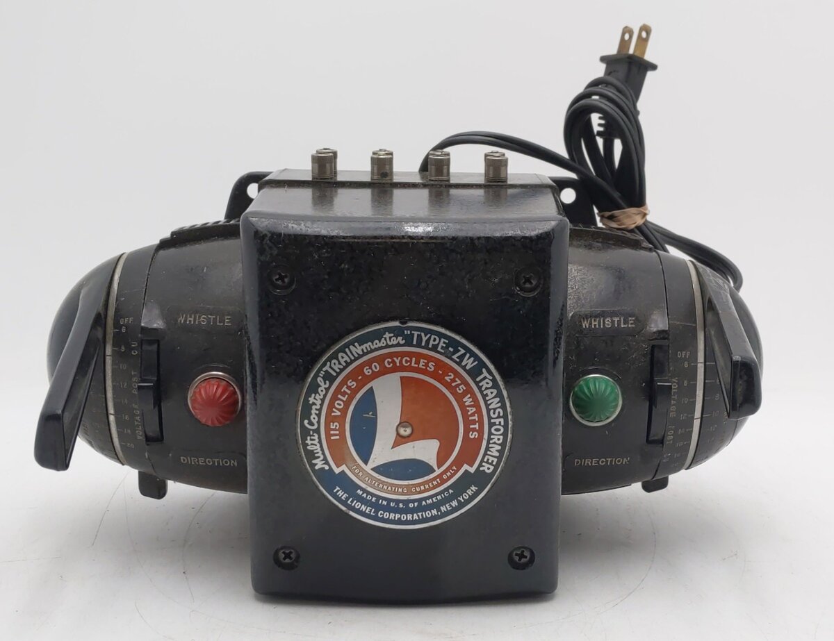 Lionel ZW O Gauge Vintage Trainmaster 275 Watt Transformer with Whistle VG/Box