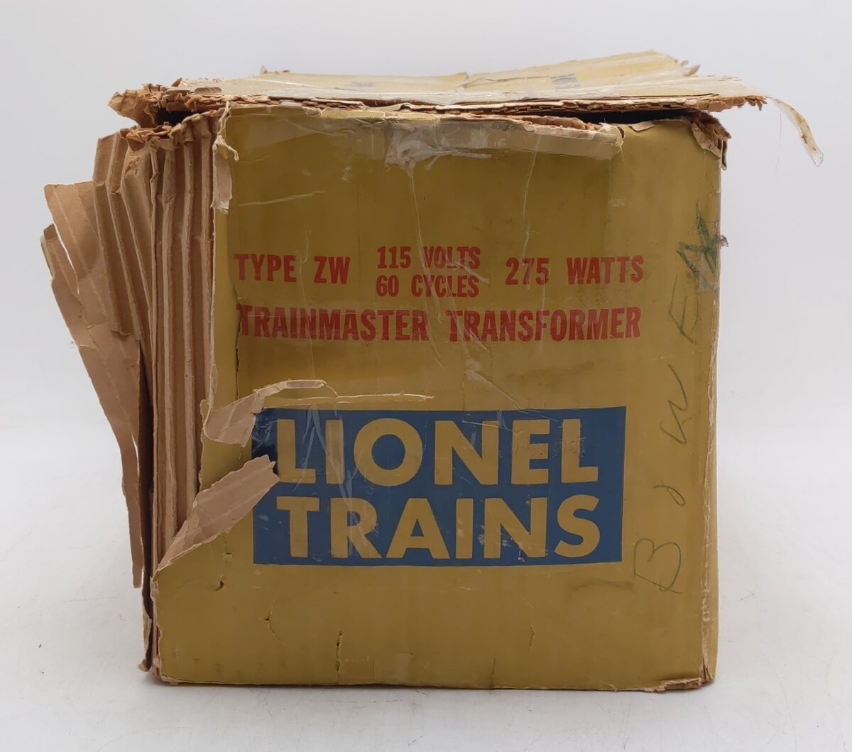 Lionel ZW O Gauge Vintage Trainmaster 275 Watt Transformer with Whistle VG/Box