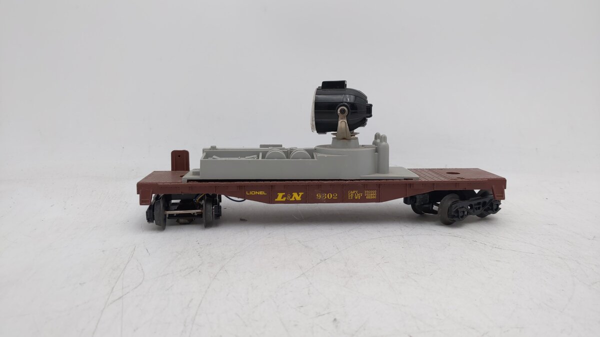 Lionel 6-9302 O Gauge Louisville & Nashville Operating Searchlight Car LN