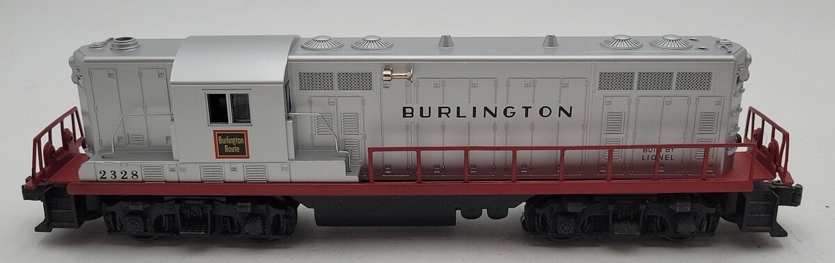 Lionel 2328 Vintage O Burlington GP-7 Powered EMD Diesel Locomotive VG/Box